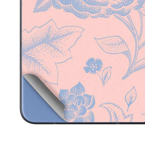 Rose Quartz & Serenity Floral Galaxy Z Fold5 5G Skin
